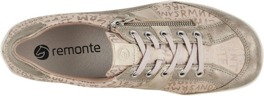 Remonte Veterschoenen met fijne metallic glans vrijetijdsschoen lage schoen veterschoen