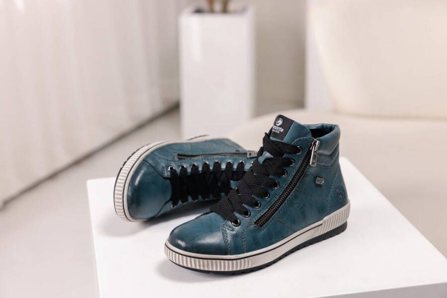 Remonte Veterschoenen platform lace-up ankle boots in crash look