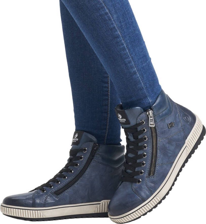 Remonte Veterschoenen platform lace-up ankle boots in crash look - Foto 3