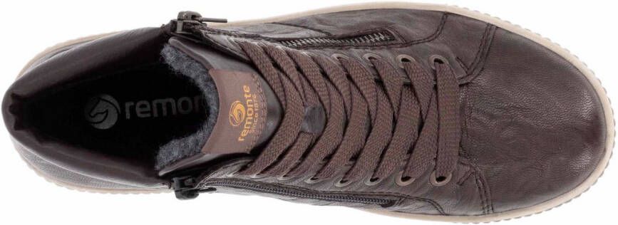 Remonte Veterschoenen platform lace-up ankle boots in crash look