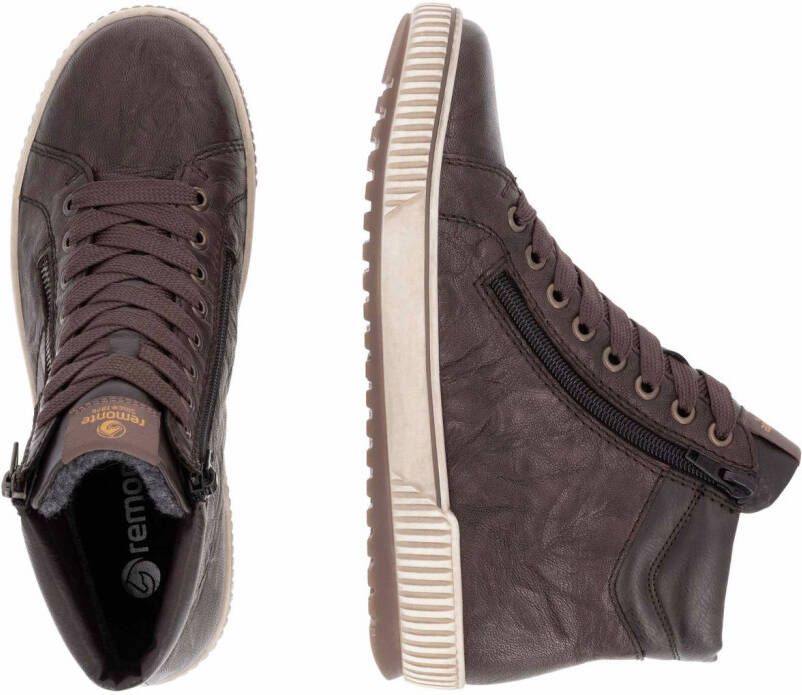 Remonte Veterschoenen platform lace-up ankle boots in crash look