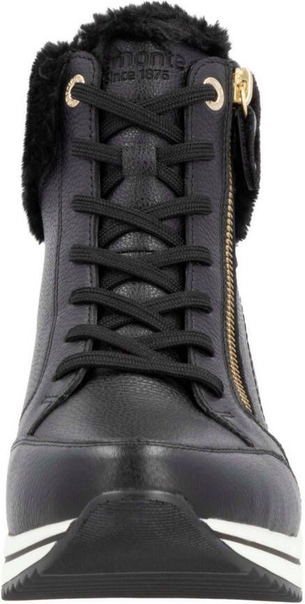 Remonte Winterlaarsjes sleehak veterschoenen met waterafstotende tex-membraan