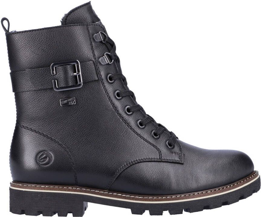 Remonte Winterlaarzen blokhak veterschoenen outdoorschoen met decoratieve gesp
