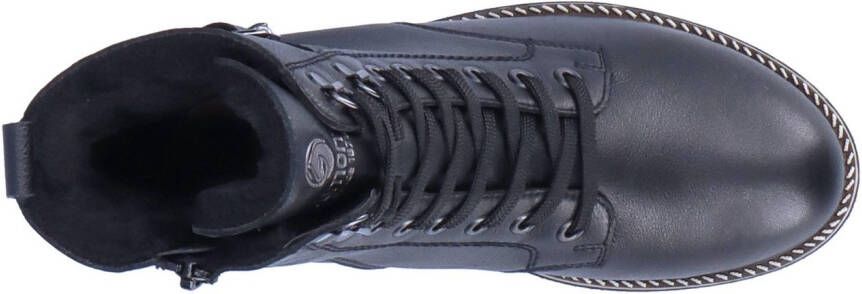 Remonte Winterlaarzen blokhak veterschoenen outdoorschoen met decoratieve gesp
