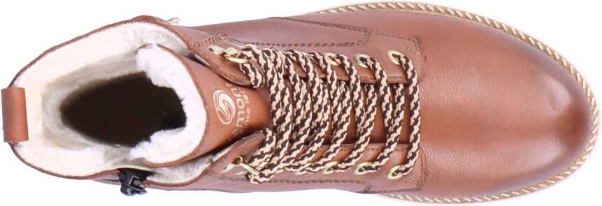 Remonte Winterlaarzen blokhak veterschoenen outdoorschoen met decoratieve gesp