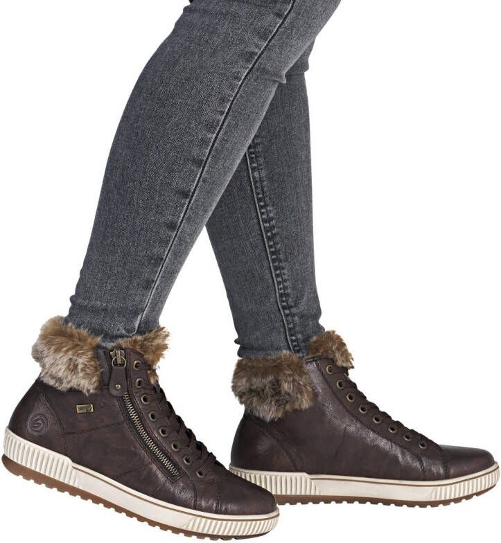 Remonte Winterlaarzen plateau outdoorschoen veterschoenen met waterafstotende tex-membraan