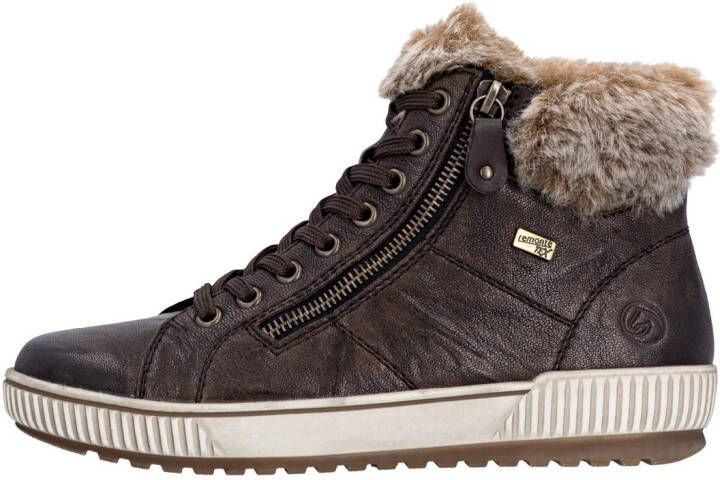 Remonte Winterlaarzen plateau outdoorschoen veterschoenen met waterafstotende tex-membraan
