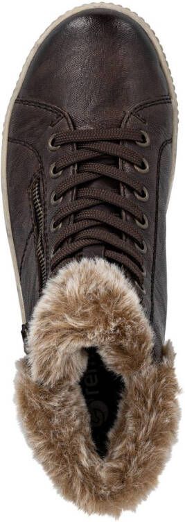 Remonte Winterlaarzen plateau outdoorschoen veterschoenen met waterafstotende tex-membraan