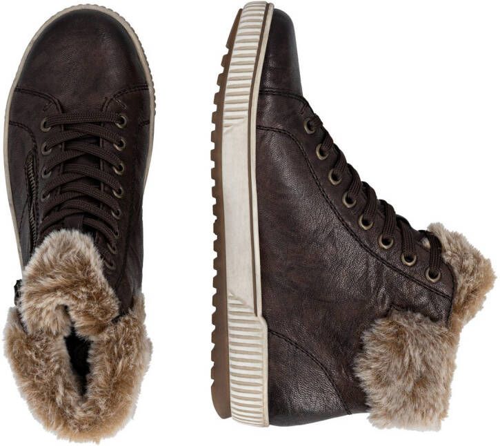 Remonte Winterlaarzen plateau outdoorschoen veterschoenen met waterafstotende tex-membraan