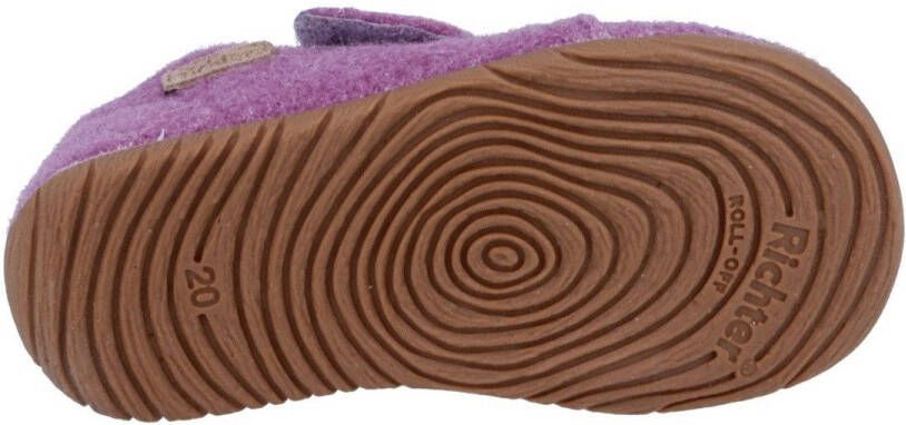 Richter Pantoffels Filzi WMS: Midden Hüttenschoen klittenbandschoen met WMS maatsjabloon om te downloaden