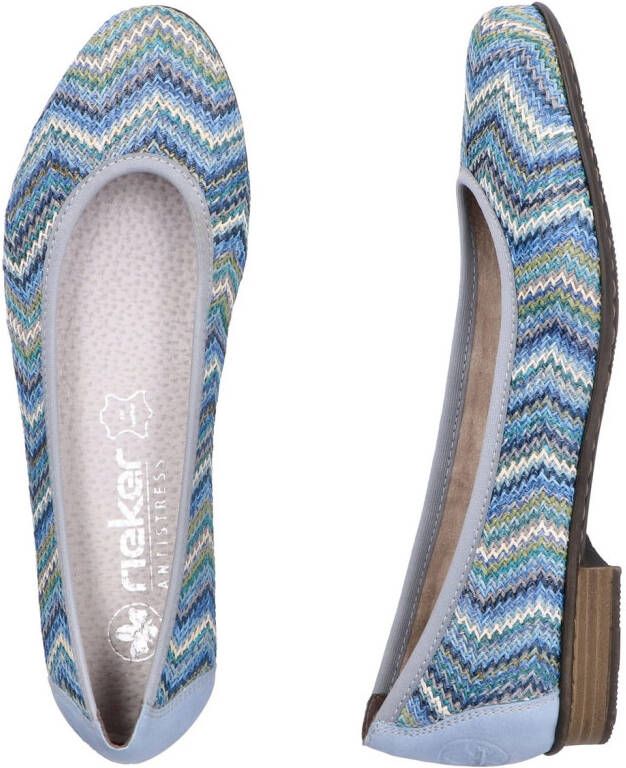 Rieker Ballerina's slippers instapschoen pumps met zachte binnenzool