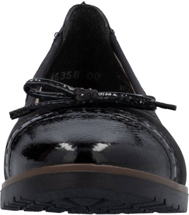 Rieker Ballerina's loafer instapschoen flats instapschoen zakelijke schoen met strik