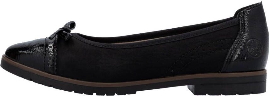 Rieker Ballerina's loafer instapschoen flats instapschoen zakelijke schoen met strik