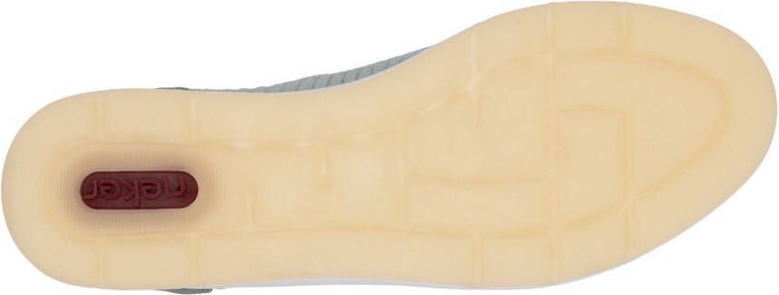 Rieker Ballerina's met riempje instapschoen lage schoen slip-on sneaker met elastiek