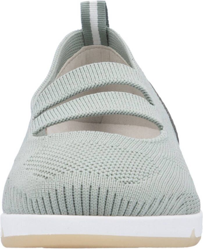 Rieker Ballerina's met riempje instapschoen lage schoen slip-on sneaker met elastiek