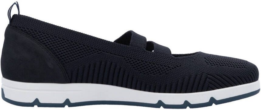 Rieker Ballerina's met riempje instapschoen lage schoen slip-on sneaker met elastiek