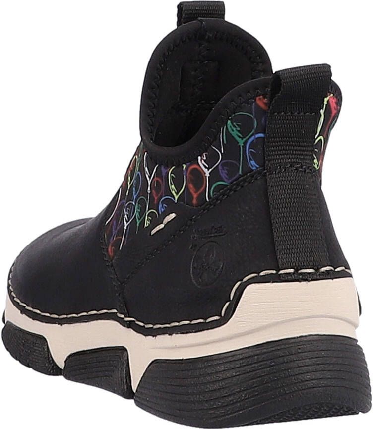 Rieker Boots zonder sluiting met kleurrijke print