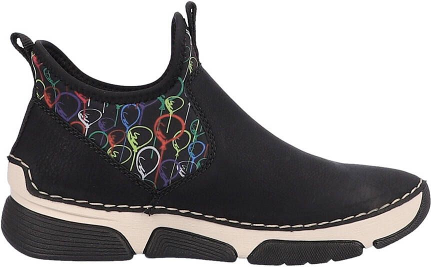Rieker Boots zonder sluiting met kleurrijke print