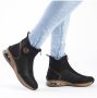 Rieker Boots zonder sluiting enkellaars high top sneaker sleehak met aantrek-lus - Thumbnail 3