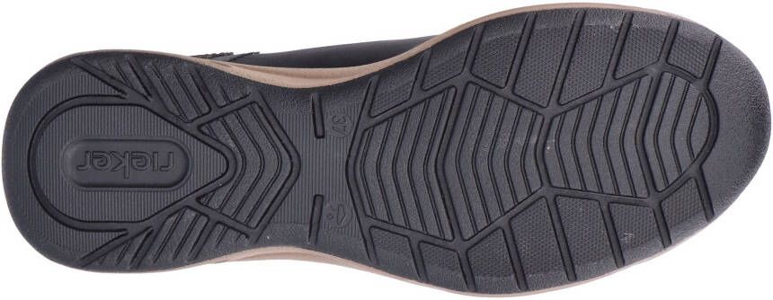Rieker Boots zonder sluiting enkellaars high top sneaker sleehak met aantrek-lus