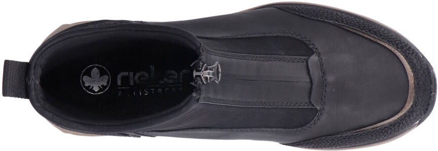 Rieker Boots zonder sluiting enkellaars high top sneaker sleehak met aantrek-lus