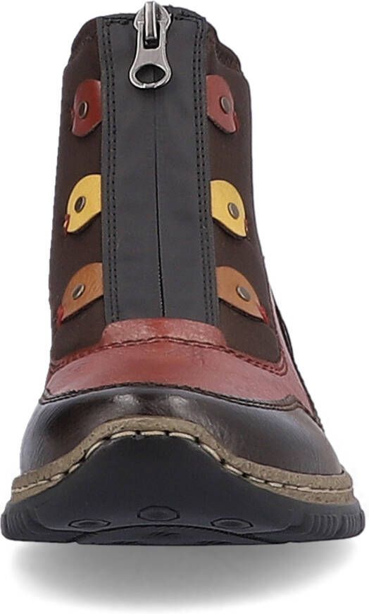 Rieker Boots zonder sluiting met contrastkleurige details