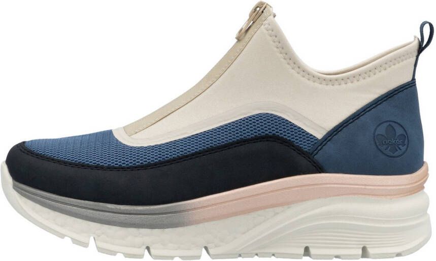Rieker Boots zonder sluiting sleehak vrijetijdsschoen high top sneakers ritssluiting
