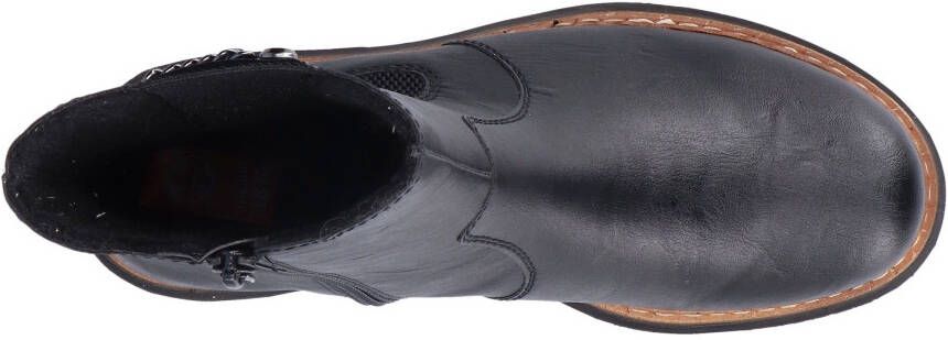 Rieker Chelsea-boots met fijne decoratieve ketting
