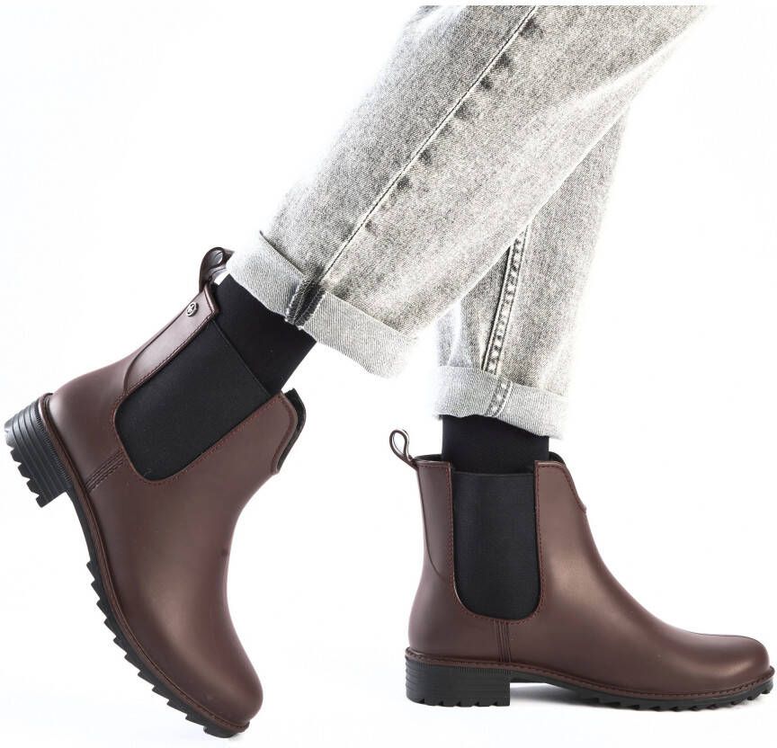 Rieker Chelsea-boots gumm enkellaarsjes instaplaarzen blokhak om in te stappen