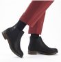 Rieker Chelsea-boots instappers enkellaars blokhak met verwarmende textielvoering - Thumbnail 4