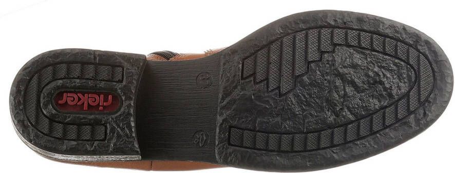Rieker Chelsea-boots enkellaarsjes boots blokhak in klassieke uitstraling