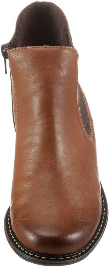 Rieker Chelsea-boots enkellaarsjes boots blokhak in klassieke uitstraling