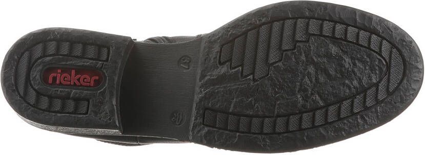 Rieker Chelsea-boots enkellaarsjes boots blokhak in klassieke uitstraling