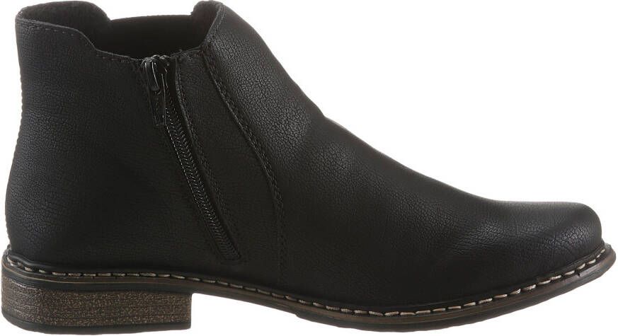 Rieker Chelsea-boots enkellaarsjes boots blokhak in klassieke uitstraling