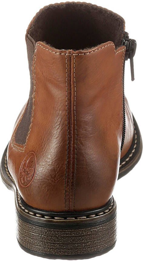 Rieker Chelsea-boots enkellaarsjes boots blokhak in klassieke uitstraling