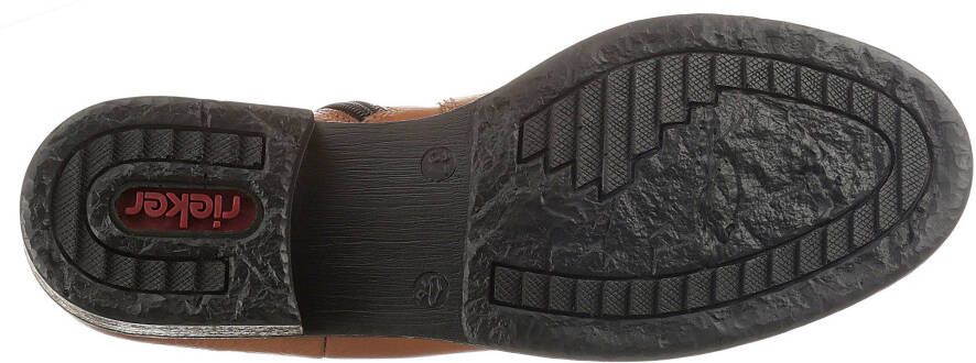 Rieker Chelsea-boots enkellaarsjes boots blokhak in klassieke uitstraling