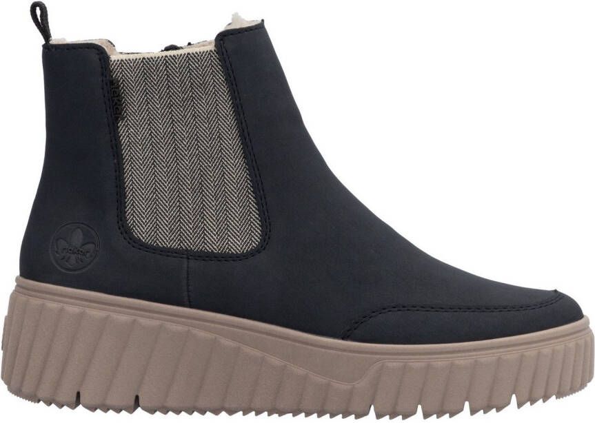 Rieker Chelsea-boots instaplaarzen wedge enkellaars met trekband