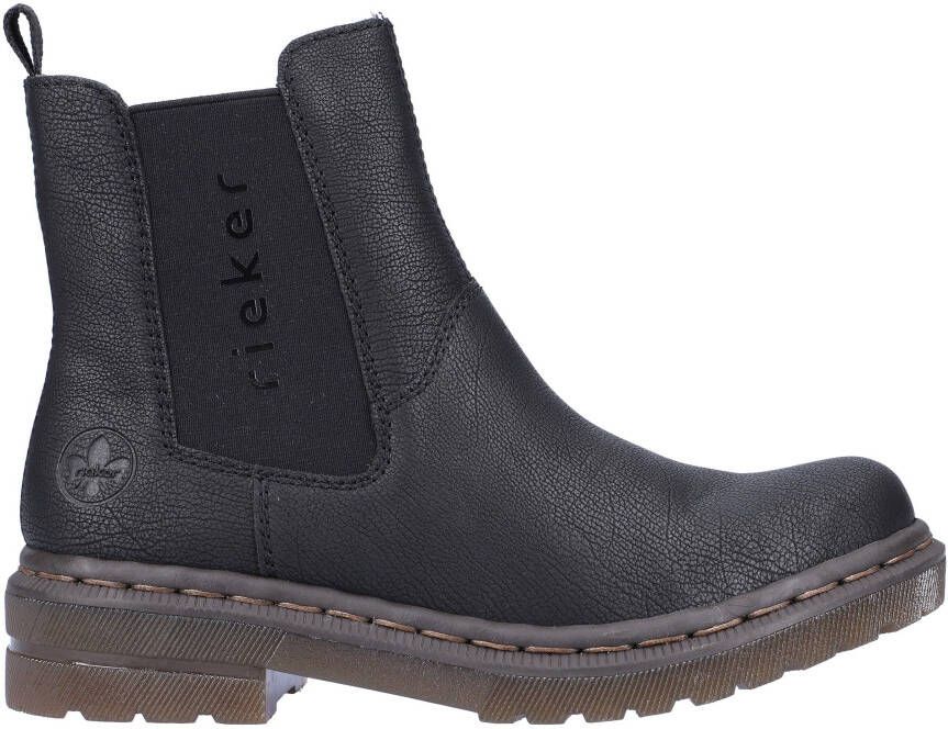 Rieker Chelsea-boots met logo-opschrift aan de stretchinzet