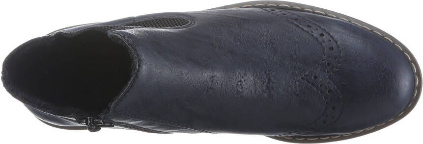 Rieker Chelsea-boots met lyra-perforaties smal model