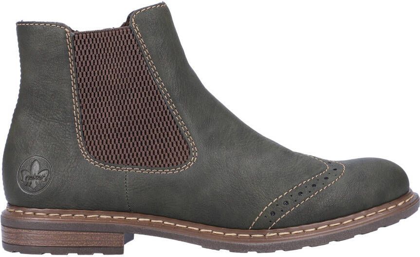 Rieker Chelsea-boots met lyra-perforaties smal model