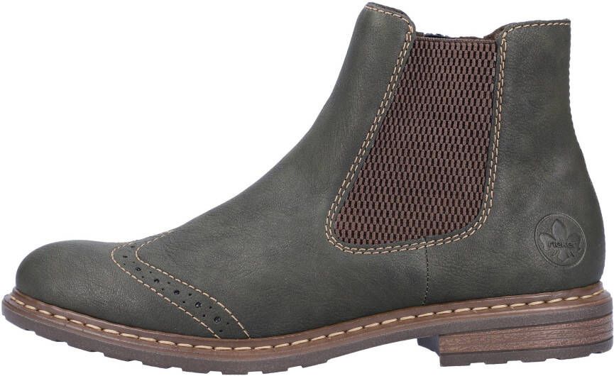 Rieker Chelsea-boots met lyra-perforaties smal model