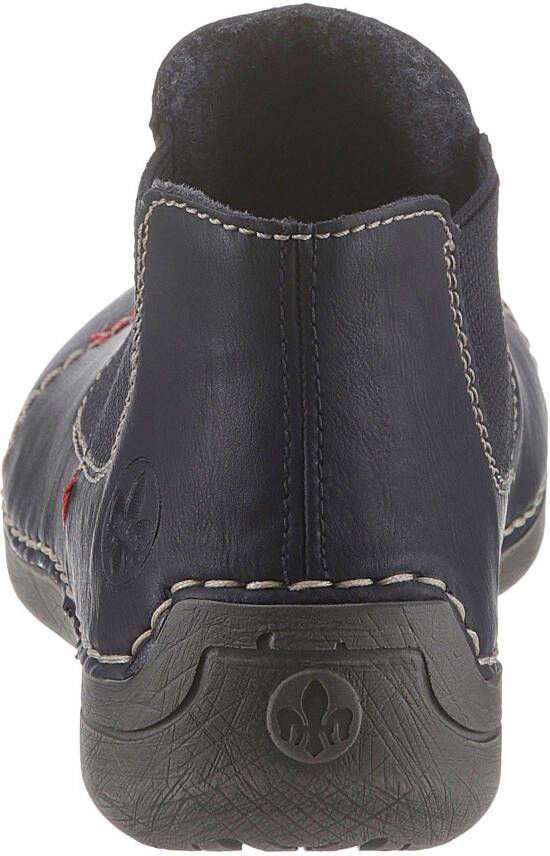 Rieker Chelsea-boots instaplaarzen enkellaars met opvallende contraststiksels