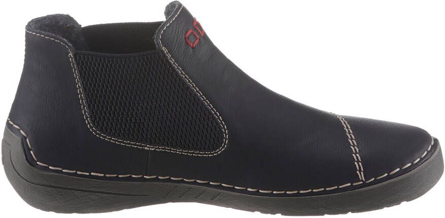 Rieker Chelsea-boots instaplaarzen enkellaars met opvallende contraststiksels