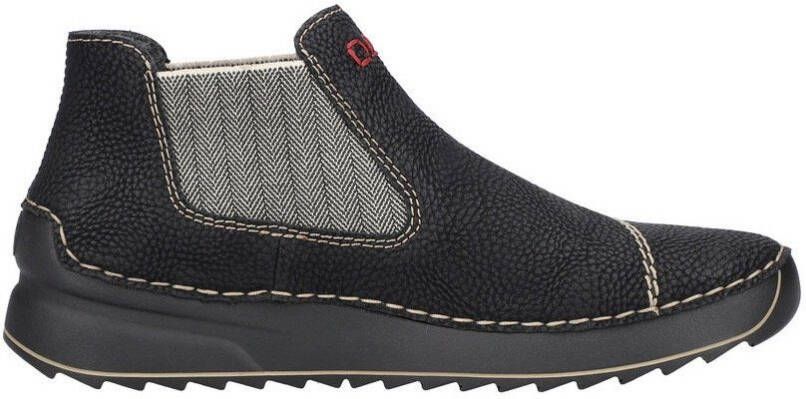 Rieker Chelsea-boots instapboots enkellaarsjes profielzool met decoratieve naad