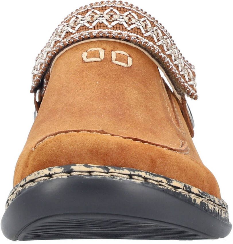 Rieker Clogs sabot instapschoen slippers met klein stretch-inzet