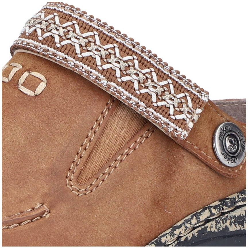 Rieker Clogs sabot instapschoen slippers met klein stretch-inzet