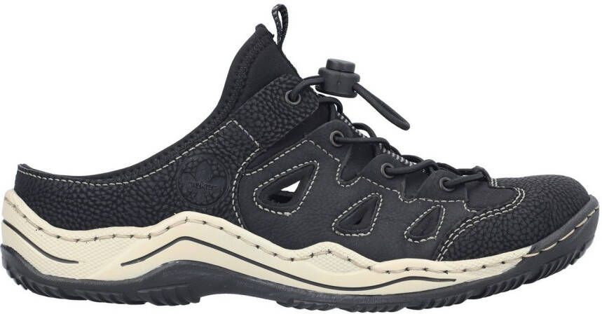 Rieker Clogs sabot instapschoen slippers in smalle vorm