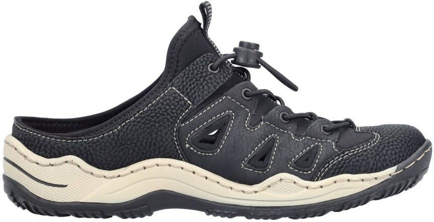 Rieker Clogs sabot instapschoen slippers in smalle vorm