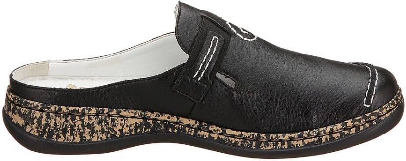 Rieker Clogs zomerschoen slippers met stretchinzet
