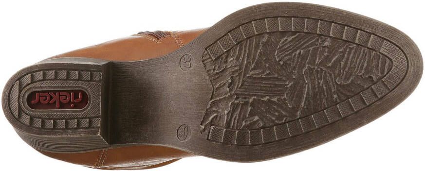 Rieker Cowboylaarsjes cowboylaarzen slouchy schacht blokhak met binnenrits